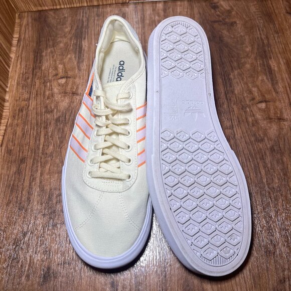 Adidas Delpala 'Cream White Screaming Orange' men's size 13 - Picture 4 of 6
